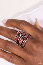 Load image into Gallery viewer, Paparazzi Accessories - Exceptional Edge - Red
