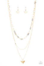 Load image into Gallery viewer, Paparazzi - Bountiful Butterflies - Gold
