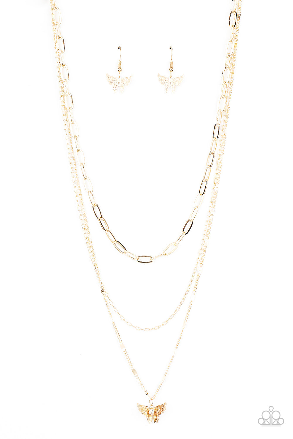 Paparazzi - Bountiful Butterflies - Gold