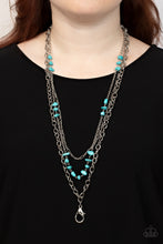 Load image into Gallery viewer, Paparazzi Accessories - Artisanal Abundance - Blue Lanyard
