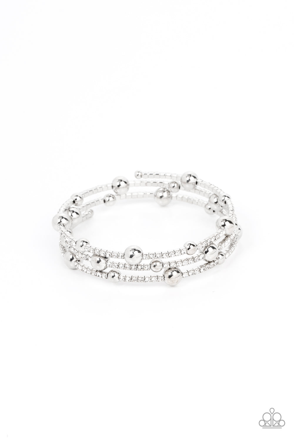 Paparazzi Accessories - Spontaneous Shimmer - White