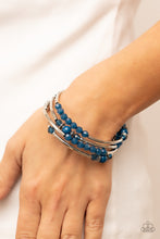 Load image into Gallery viewer, Paparazzi Accessories - Whimsically Whirly - Blue
