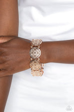 Load image into Gallery viewer, Paparazzi Accessories - Filigree Fanfare - Rose Gold
