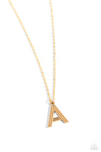 Load image into Gallery viewer, Paparazzi Accessories - Leave Your Initials - Gold - A
