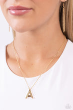 Load image into Gallery viewer, Paparazzi Accessories - Leave Your Initials - Gold - A
