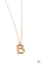 Load image into Gallery viewer, Paparazzi Accessories - Leave Your Initials - Gold - B
