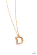 Load image into Gallery viewer, Paparazzi Accessories - Leave Your Initials - Gold - D

