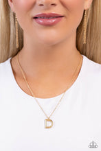 Load image into Gallery viewer, Paparazzi Accessories - Leave Your Initials - Gold - D
