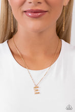 Load image into Gallery viewer, Paparazzi Accessories - Leave Your Initials - Gold - E
