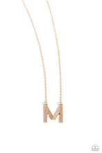 Load image into Gallery viewer, Paparazzi Accessories - Leave Your Initials - Gold - M
