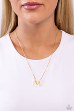 Load image into Gallery viewer, Paparazzi Accessories - Leave Your Initials - Gold - M
