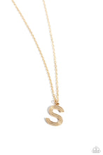 Load image into Gallery viewer, Paparazzi Accessories - Leave Your Initials - Gold - S
