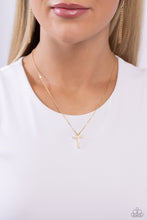 Load image into Gallery viewer, Paparazzi Accessories - Leave Your Initials - Gold - T

