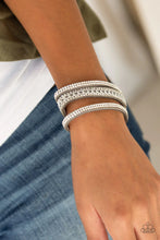 Load image into Gallery viewer, Paparazzi - Rollin In Rhinestones - Silver
