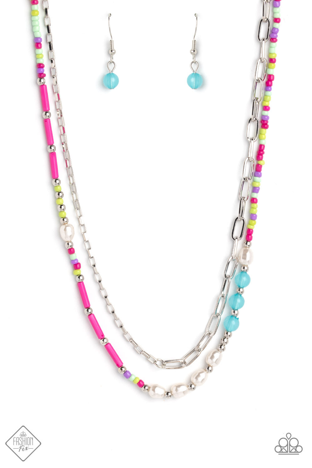 Paparazzi Accessories - Coastal Composition - Pink