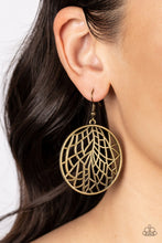 Load image into Gallery viewer, Paparazzi Accessories - Fractured Foliage - Brass
