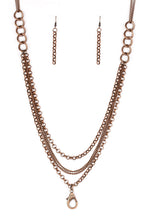 Load image into Gallery viewer, Paparazzi Accessories - Mechanical Mayhem - Copper Lanyard
