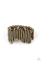 Load image into Gallery viewer, Paparazzi Accessories - Along the Lines - Brass
