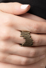 Load image into Gallery viewer, Paparazzi Accessories - Along the Lines - Brass

