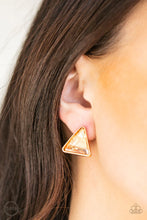 Load image into Gallery viewer, Paparazzi Accessories - Timeless In Triangles - Gold
